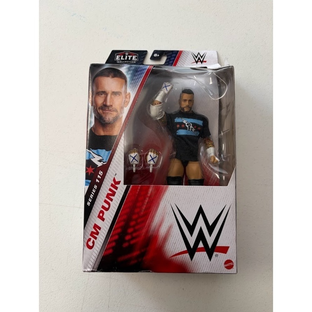 CM PUNK WWE WWF Mattel Elite Collection Series 115 Action Figure 2024 Box Damage